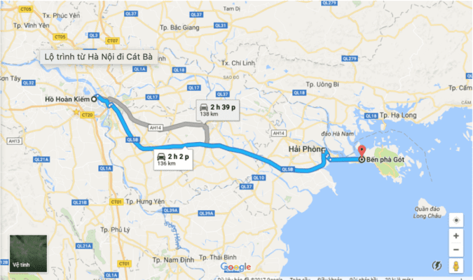 Bảng Giá Thuê Xe 16 Chỗ Hà Nội Cát Bà Rẻ 8 quang duong thue xe 16 cho ha noi cat ba