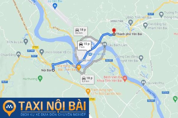 Đi Xe Từ Nội Bài về Yên Bái bao nhiêu kilomet?
