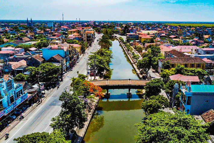 Huyện Kim Sơn, tỉnh Ninh Bình đạt chuẩn nông thôn mới
