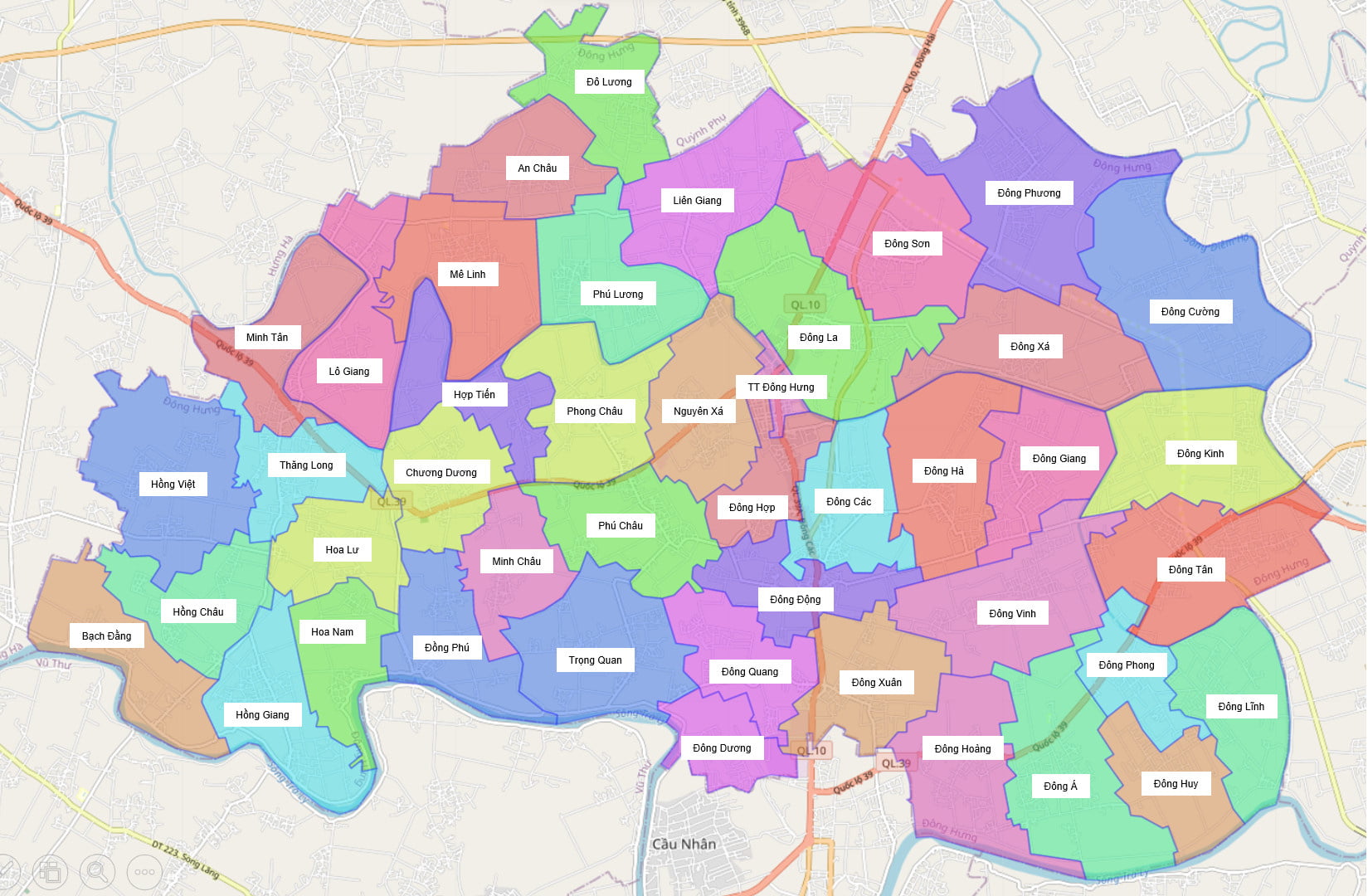 Khám Phá Bản đồ Đông Hưng Thái Bình