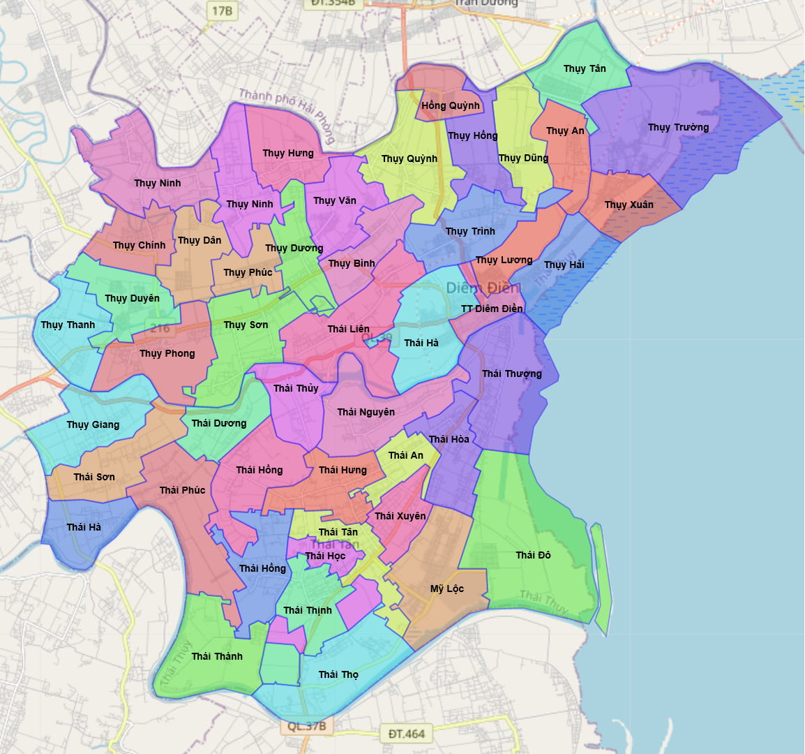 Bản đồ Quy Hoạch Huyện Thái Thụy, Thái Bình|Kế Hoạch Sử Dụng đất | Meey Map