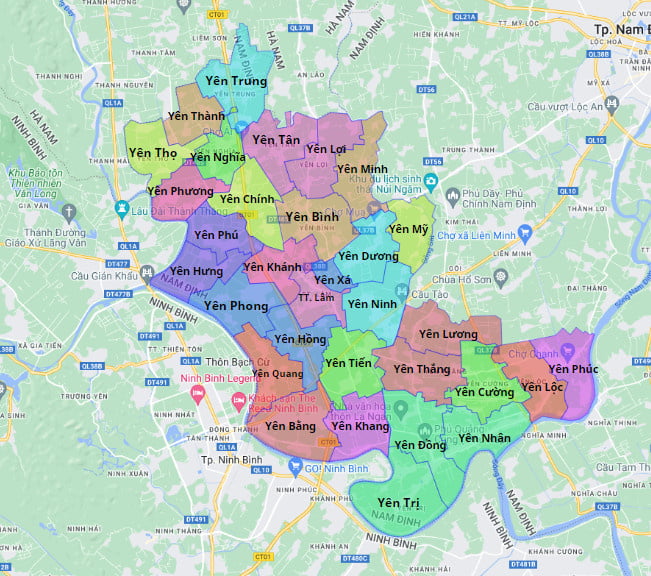Taxi Hà Nội - Huyện Ý Yên Tp Nam Định 5 Bản đồ Quy Hoạch Huyện Ý Yên, Nam Định| Kế Hoạch Sử Dụng đất | Meey Map