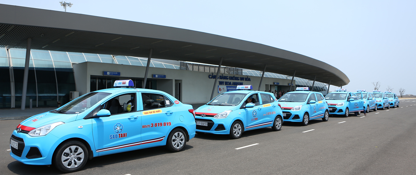Top 5 hãng taxi sân bay Tuy Hòa uy tín, giá rẻ 10 SAO TAXI - Đến Phú Yên đi Sao Taxi